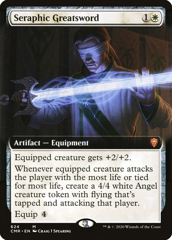 Espada magna seráfica (ilustración ampliada) [Commander Legends] 