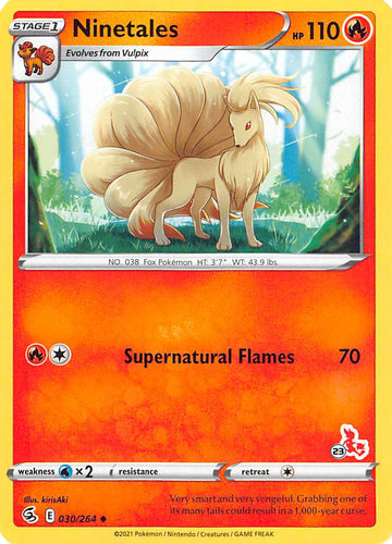 Ninetales (30/264) (Sello de Cinderace n.° 23) [Battle Academy 2022] 