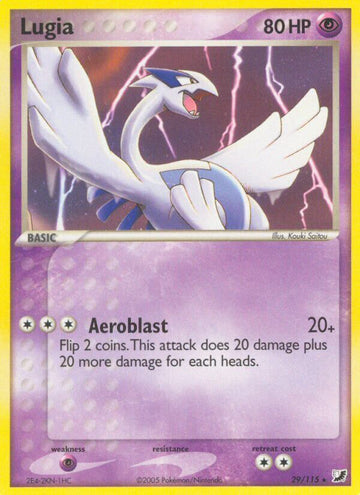 Lugia (29/115) (Exclusivo del mazo temático) [EX: Fuerzas invisibles] 
