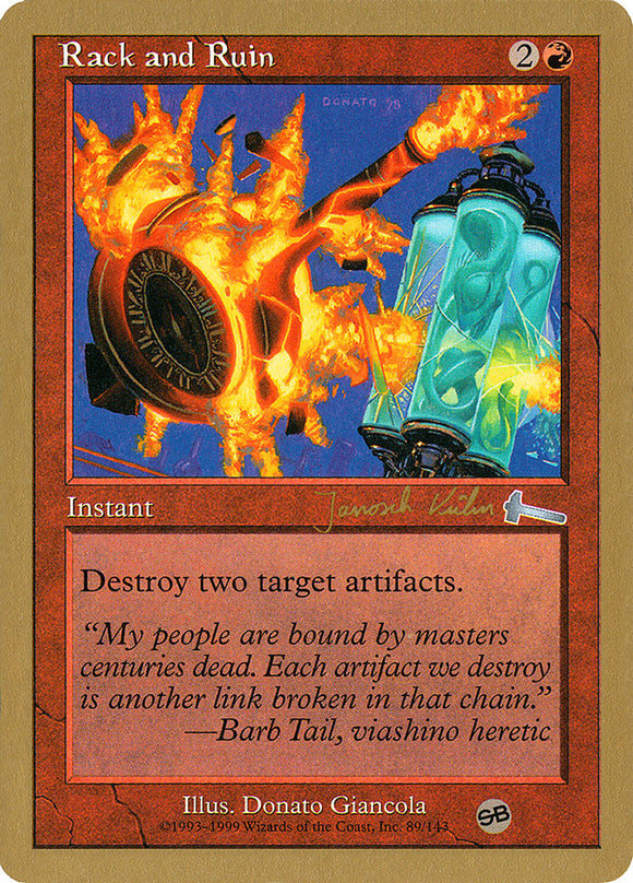 Rack and Ruin (Janosch Kuhn) (SB) [Campeonato Mundial de Barajas 2000] 