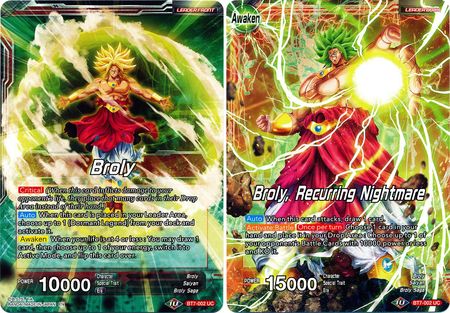 Broly // Broly, Pesadilla recurrente (BT7-002) [El asalto de los saiyajin] 