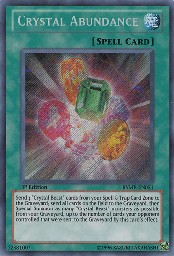 Abundancia de Cristal [RYMP-EN051] Secreto Raro 