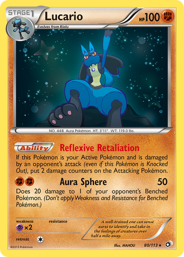 Lucario (80/113) [Blanco y negro: tesoros legendarios] 