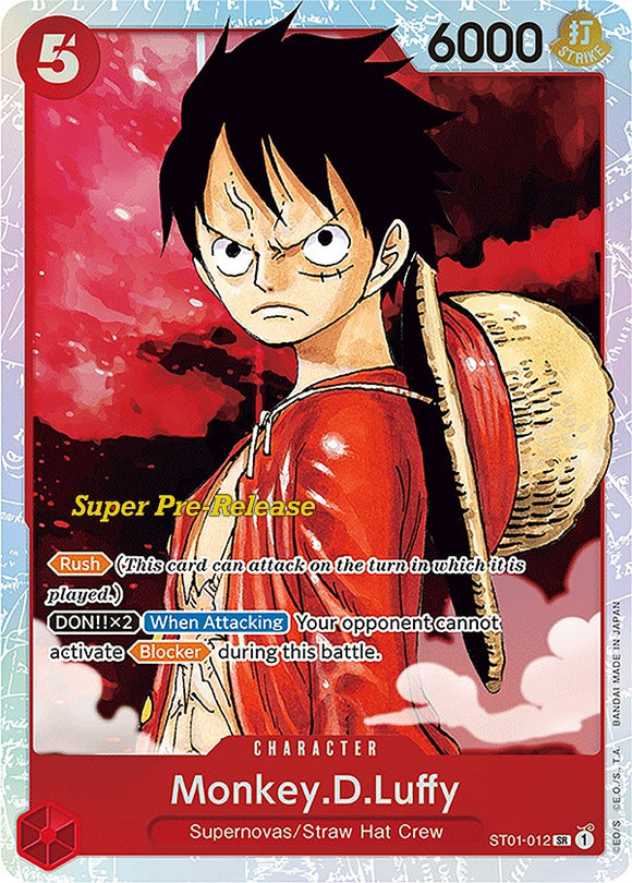 Monkey.D.Luffy (012) [Super Pre-Release Starter Deck: Tripulante del Sombrero de Paja] 