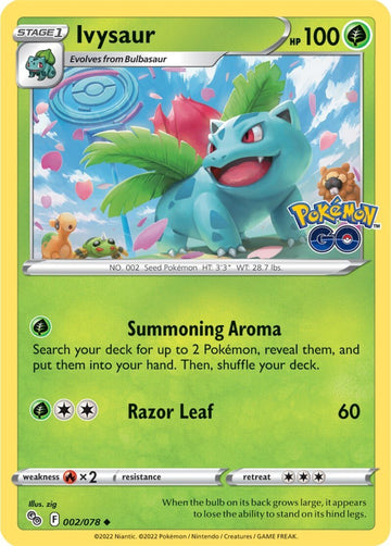 Ivysaur (002/078) [Pokémon GO] 