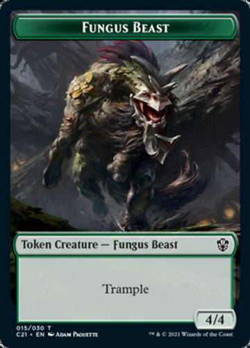 Demon // Fungus Beast Double-Sided Token [Commander 2021 Tokens] - 0