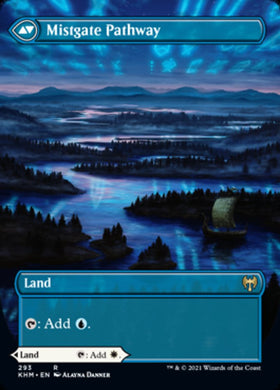 Hengegate Pathway // Mistgate Pathway (Borderless Alternate Art) [Kaldheim] - 0