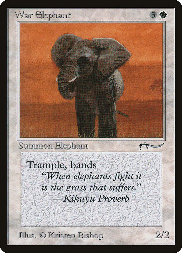Elefante de guerra (coste de maná oscuro) [Las mil y una noches] 
