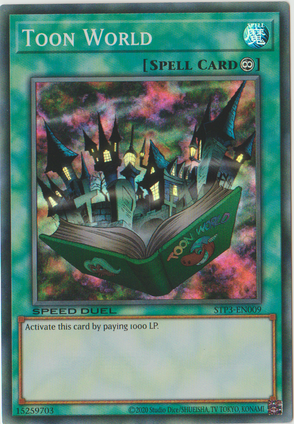Toon World [STP3-EN009] Súper raro 