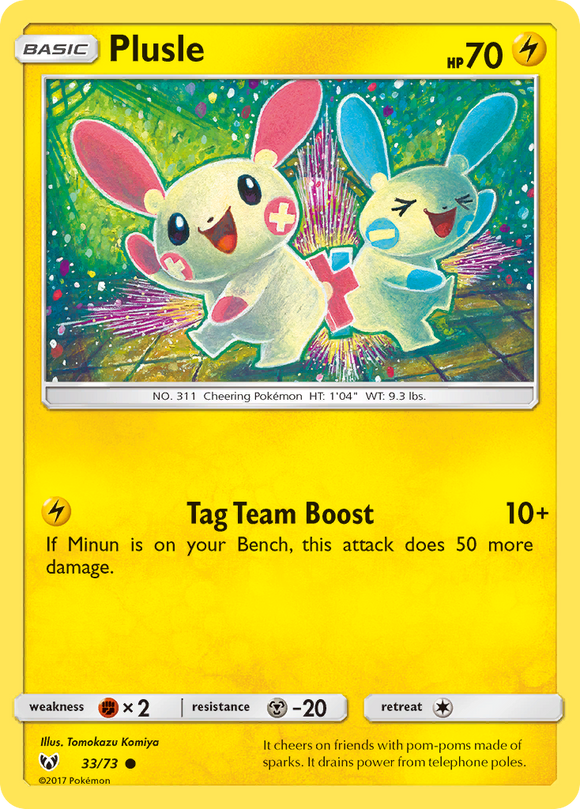 Plusle (33/73) [Sol y Luna: Leyendas brillantes] 
