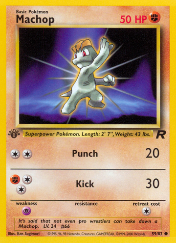 Machop (59/82) [Equipo Rocket 1.ª edición] 