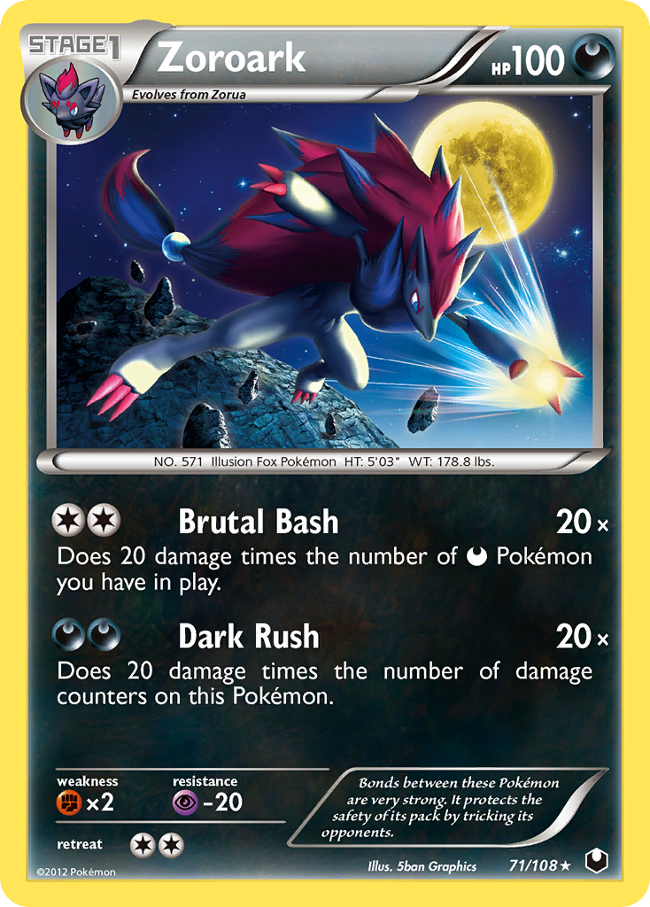 Zoroark (71/108) [Blanco y negro: Exploradores oscuros] 