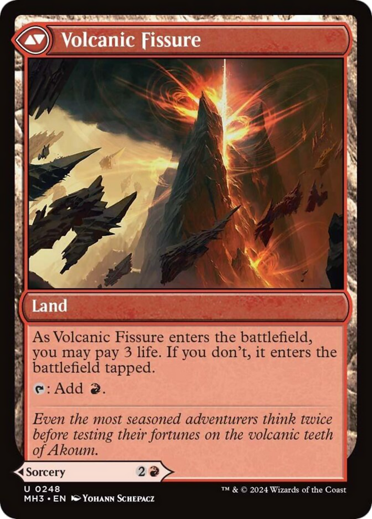 Sundering Eruption // Volcanic Fissure [Modern Horizons 3] - 0