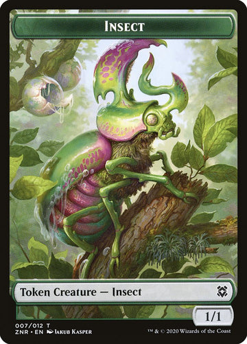 Drake // Insect Double-Sided Token [Zendikar Rising Tokens] - 0