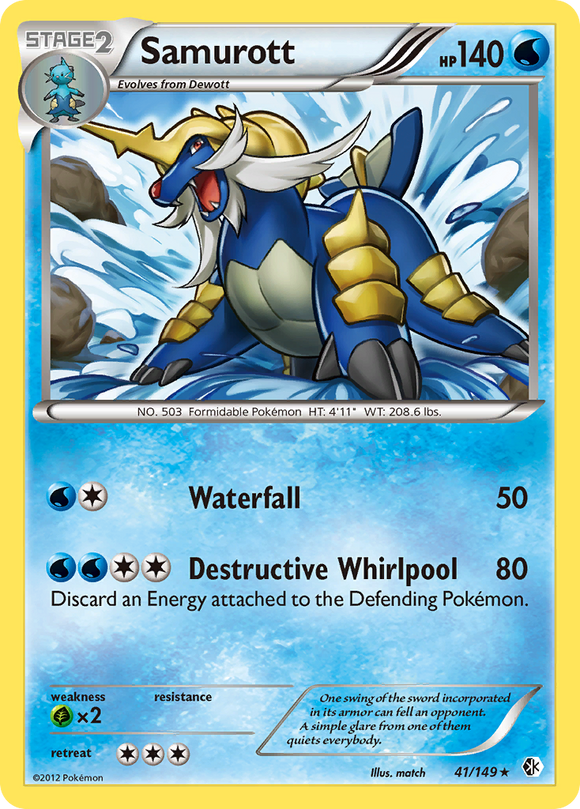 Samurott (41/149) [Blanco y negro: fronteras cruzadas] 