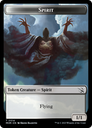 Knight (7) // Spirit (14) Double-Sided Token [March of the Machine Commander Tokens]-2
