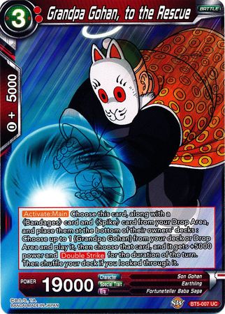 El abuelo Gohan, al rescate (BT5-007) [Renacimiento milagroso] 