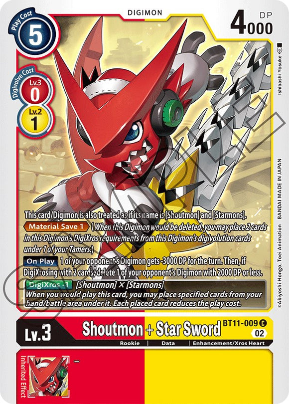 Shoutmon + Espada Estelar [BT11-009] [Fase Dimensional] 