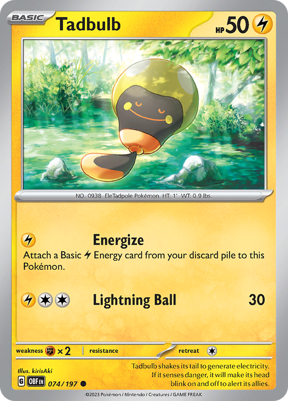 Tadbulb (074/197) [Scarlet &amp; Violet: Llamas de obsidiana] 