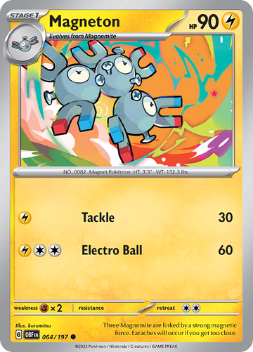 Magneton (064/197) [Scarlet &amp; Violet: Llamas de obsidiana] 