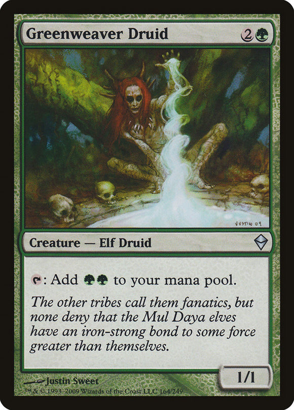 Druida Tejedor Verde [Zendikar] 