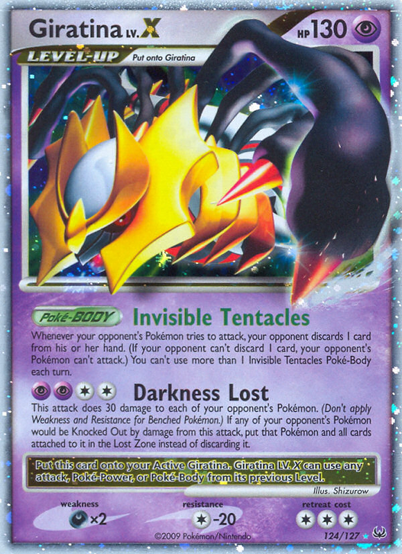 Giratina LV.X (124/127) [Platino: Conjunto básico] 