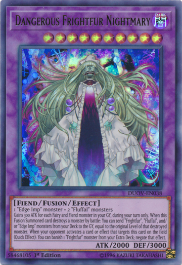 Pesadilla peligrosa de Frightfur [DUOV-EN038] Ultra rara 