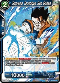 Técnica suprema Son Gohan (BT8-027_PR) [Promociones previas al lanzamiento de Maquinaciones maliciosas] 