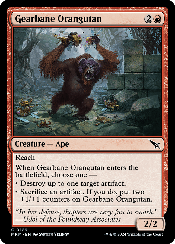 Orangután Gearbane [Asesinatos en la mansión Karlov] 