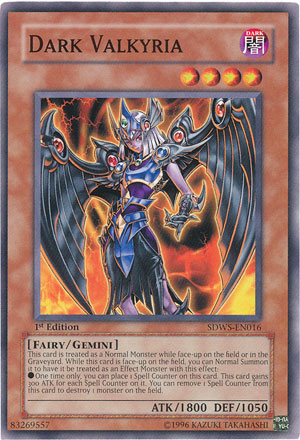 dark warrior monsters yugioh Dark Valkyria [SDWS-EN016] Common