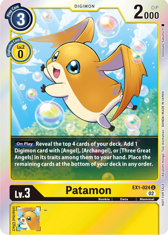 Patamon [EX1-024] (Paquete oficial del torneo vol. 8) [Promociones de la colección clásica] 