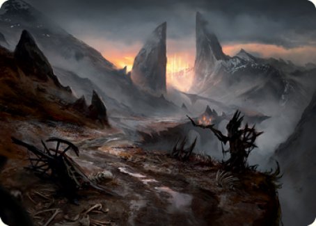 Tarjeta de arte de Haunted Ridge [Serie de arte Innistrad: Midnight Hunt] 