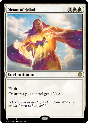 Dictado de Heliod [Mazo inicial de Commander] 