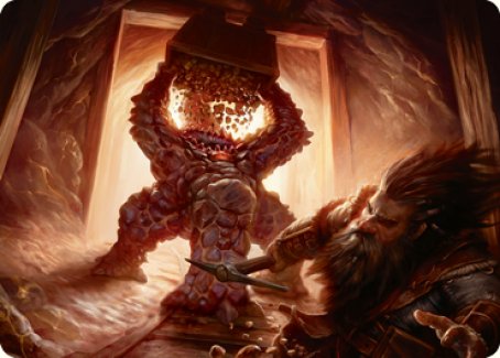 Tarjeta de arte de Xorn [Serie de arte de Dungeons &amp; Dragons: Adventures in the Forgotten Realms] 