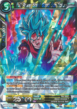 Son Goku (Shatterfoil) con bomba espiritual de máxima potencia (TB1-075) [Dragon Brawl] 
