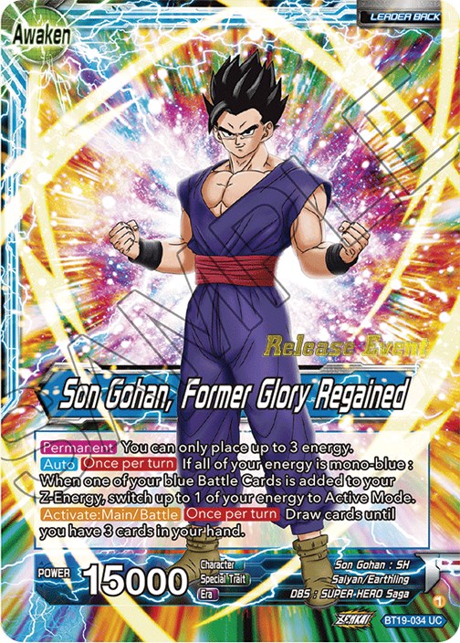 Son Gohan // Son Gohan, antigua gloria recuperada (Paquete festivo Ambición del luchador) (BT19-034) [Tarjetas de promoción de torneos] 