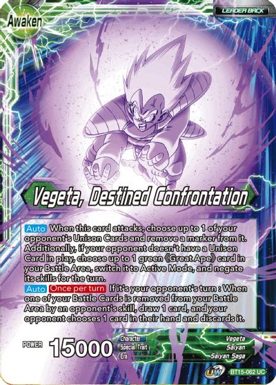Vegeta // Vegeta, Confrontación Destinada (BT15-062) [Duelo Saiyajin] 