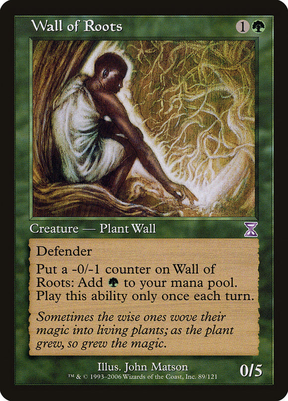 Muro de raíces [Espiral del tiempo desplazada en el tiempo] 