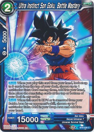 Ultra Instinto Son Goku, Maestría en Batalla (BT9-026) [Universal Onslaught] 