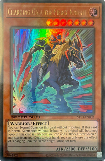 Gaia, la fiera caballera que carga [STP3-EN003] Ultra rara 