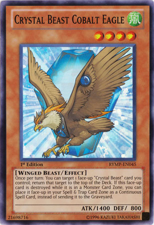Águila de cobalto de la Bestia de cristal [RYMP-EN045] Súper rara 