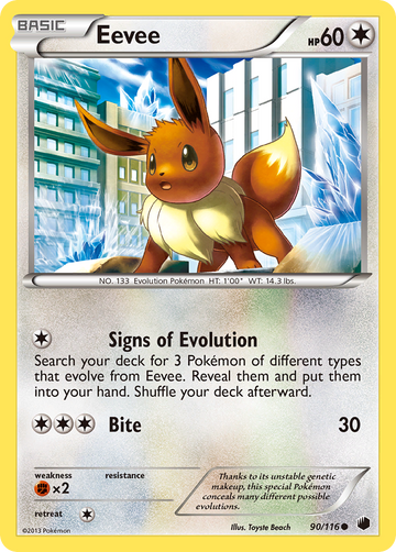 Eevee (90/116) [Blanco y negro: congelamiento de plasma] 