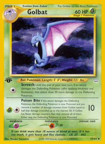 Golbat (29/64) [Neo Revelation 1.ª Edición] 