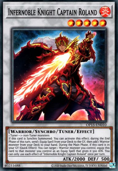 Capitán Roland, caballero infernoble [OP15-EN010] Súper raro 