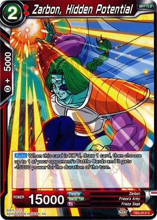 Zarbon, potencial oculto (TB3-013) [Choque de destinos] 