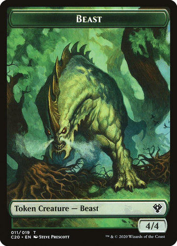 Bird Illusion // Beast (011) Double-Sided Token [Commander 2020 Tokens] - 0