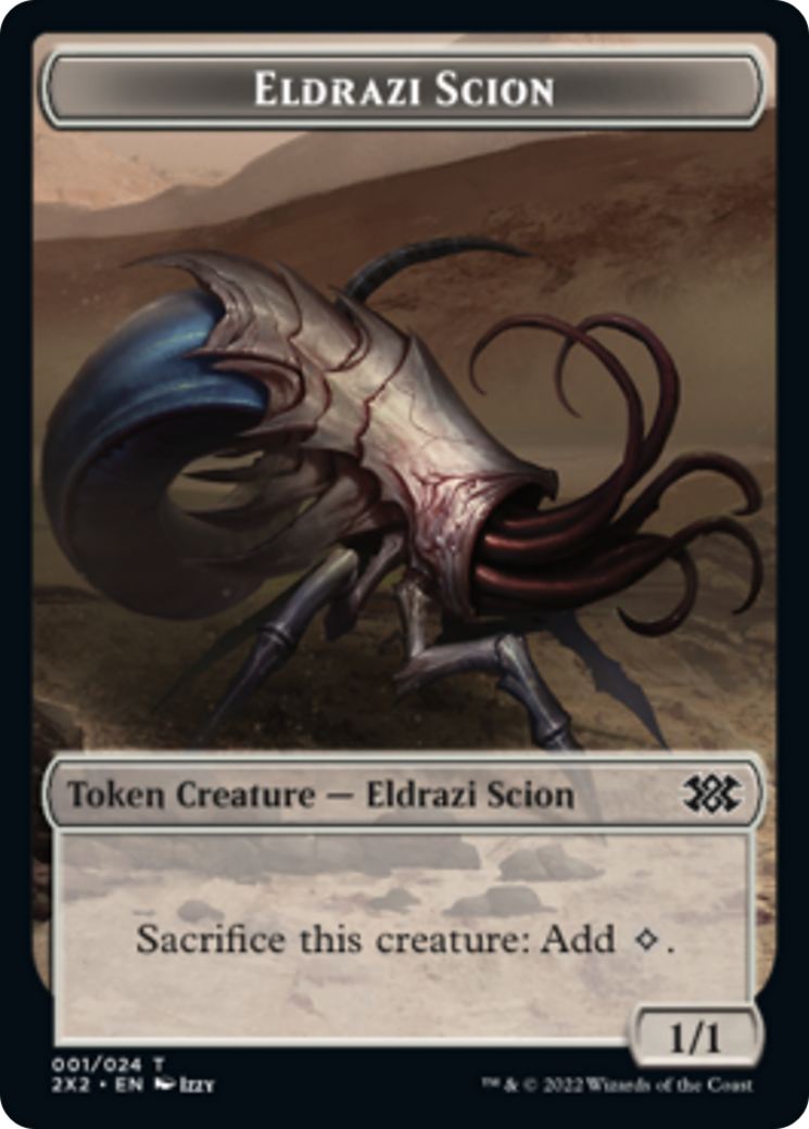 Zombie // Eldrazi Scion Double-Sided Token [Double Masters 2022 Tokens] - 0