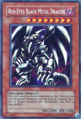 Dragón de metal negro de ojos rojos [PP01-EN015] Raro secreto 