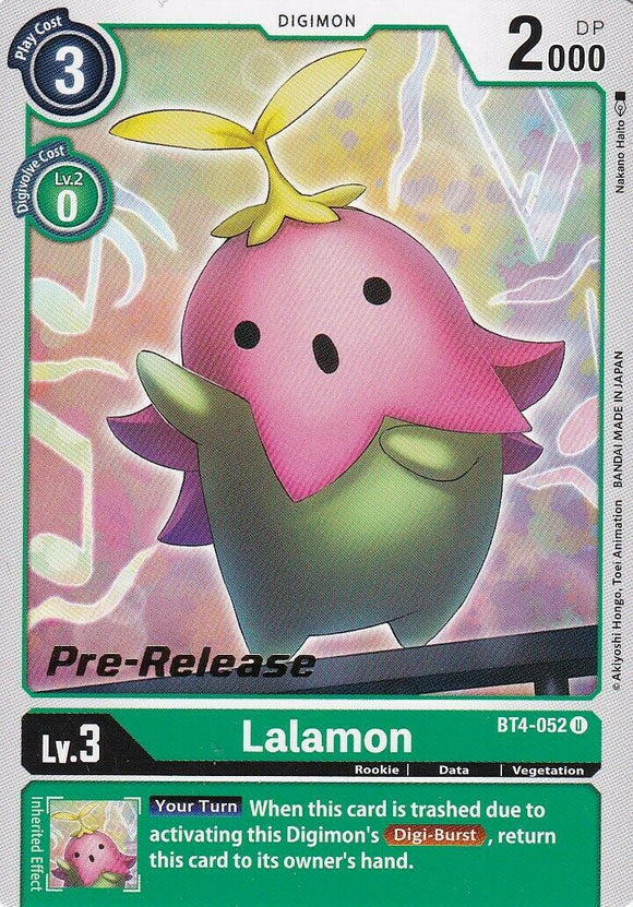 Lalamon [BT4-052] [Promociones previas al lanzamiento de Great Legend] 