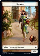 Human // Food (16) Double-Sided Token [Throne of Eldraine Tokens]-1